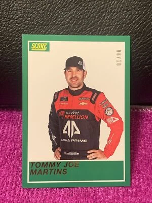 2023 PANINI CHRONICLES RACING NASCAR SCORE TOMMY JOE MARTINS #1 GOLD SSP# 8/10 - Image 1 of 3