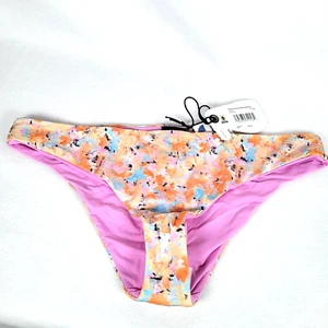 Bikini donna Prana Gemma reversibile floreale nuoto fondo taglia media rosa ragazza - Foto 1 di 8