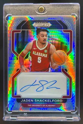JADEN SHACKELFORD Alabama Basketball Prizms Hyper Autograph Rookie Card Auto NBA - Image 1 of 2