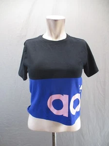 ADIDAS Size L (14) Girl Cotton Blend Crew Neck Short Sleeve Athletic T-Shirt 816 - Picture 1 of 9