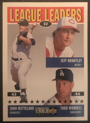 1996 Upper Deck Collectors Jeff Brantley Todd Worrell John Wetteland #63 - Image 1 of 2