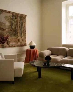 Hand-Tufted Plain Milano Green Rug Hand Made Wool Rugs Carpets For Bedroom Home - Picture 1 of 4