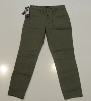 BANANA Republic 高腰斜纹绿色裤子 8 码全新带标签女式 — 第 1/4 张图片