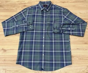 UNTUCKit 100% COTTON PLAID SLIM FIT WRINKLE FIT BUTTON FRONT CASUAL SHIRT L EUC - Picture 1 of 6