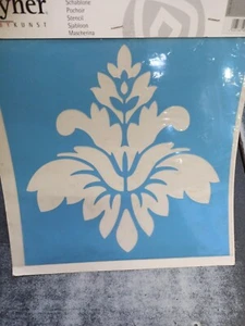 STENCIL DECORATIVO MURO DECORAZIONE cm 30x30 MASCHERINA FIORI FIORE - Foto 1 di 1