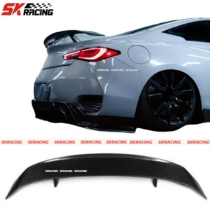 FOR 17-2021 INFINITI Q60 HIGH KICK DUCKBILL CARBON FIBER TRUNK SPOILER WING - Picture 1 of 24