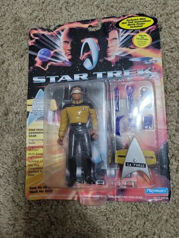 Star Trek Generations Lieutenant La Forge 6923 Playmates Action Figure 1994 New Cover