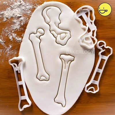 3er Set: Hüfte-, Oberschenkelknochen-Ausstechformen | Skelettarzt Orthopädisch - Bild 1 von 4