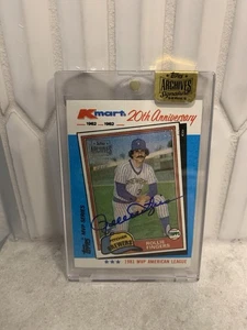 2015 Topps Archives MVP Series KMART Rollie Fingers Auto /38 Milwaukee Brewers - Picture 1 of 3