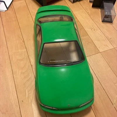 ABC Hobby S14 Silvia RC Car Body Shell Nissan Green Dual Exhaust 1/10 Scale - Image 1 of 3
