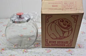 Anchor Hocking S Clear Glass Container With Metal Lid 1 gallon capacity New - Picture 1 of 5