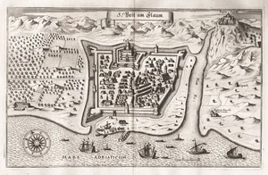 Rijeka Fiume Croatia Kroatien Merian engraving Kupferstich 1650 - Picture 1 of 1