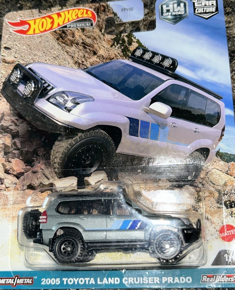 Hot Wheels 2005 Toyota Land Cruiser Prado HW Off Road Premium Real Riders - Image 1 of 1