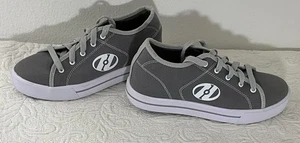 HEELYS Pro 20 Men's Size 7 HES10455 Skate Shoes Roller Sneakers Gray Canvas EUC - Picture 1 of 9