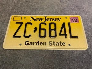 New Jersey License Plate 2001 Garden State ZC-684L - Picture 1 of 1