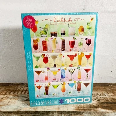 [NEW SEALED] Eurographics COCKTAILS 1000 Piece Jigsaw Puzzle - Image 1 of 2