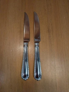 Menge 2 Hampton Silberschmiede Adel Edelstahl 9,5" Steakmesser Messerset EUC - Bild 1 von 7