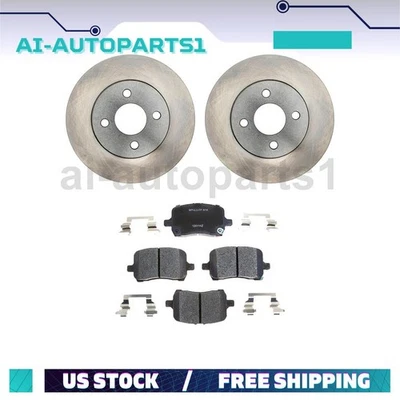 Kit de rotores y pastillas de freno delanteros Chevrolet Cobalt 2005 2006 2007 Foto 1 de 4