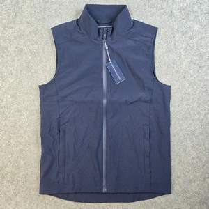 NEW Holderness & Bourne Vest Mens Small Navy Blue Full Zip Conrad Golf Casual - Picture 1 of 15