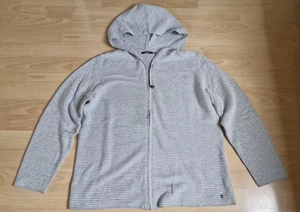 Cecil Sweatjacke Strickjacke mit Kapuze Jacke  full-Zipp Hoodie in grau Gr M - Bild 1 von 4