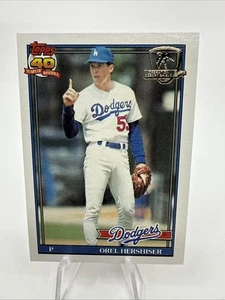 1991 Topps Operation Desert Shield #690 Orel Hershiser Los Angeles Dodgers - Imagen 1 de 10