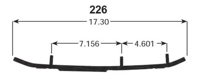 SPI Slasher Six60 Runners for 2011-2013 Polaris 800 Rush PRO-R Snowmobile - Image 1 of 2