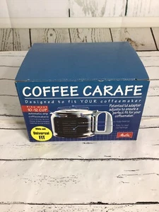 MELITTA Replacement Coffee Glass Carafe Pot Universal 10-12 Cup White USA - Picture 1 of 8
