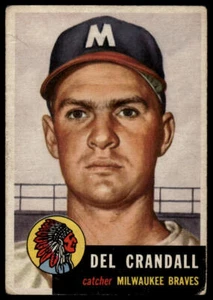 1953 Topps #197 Del Crandall - Picture 1 of 2