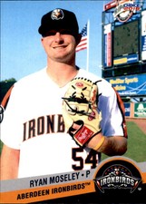 2016 Aberdeen Ironbirds Update Choice #38 Ryan Moseley Lubbock Texas TX Card