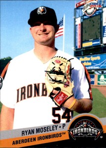2016 Aberdeen Ironbirds Update Choice #38 Ryan Moseley Lubbock Texas TX Card