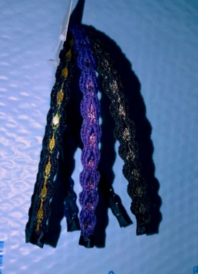 3 diademas CONAIR BRILLO detalles marrón púrpura negro ~ idea de regalo ~ nuevas con etiquetas Foto 1 de 2