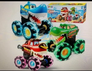 JOYIN 3 Pack Monster Truck Toy - Motion Activated Light-Up Cars for Toddlers... - Picture 1 of 12