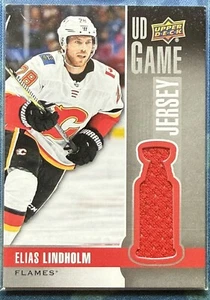 2019-20 Upper Deck Series 1 #GJ-LI Elias Lindholm JERSEY - Picture 1 of 2