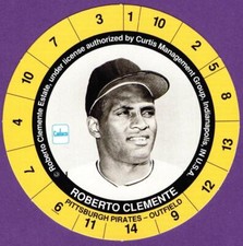 Roberto Clemente Pittsburgh Pirates 1993 Cadaco Game Disc (#12) Oddball Card