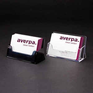 10 Stück Visitenkartenständer Visitenkartenhalter Aufsteller Visitenkarten klar - Bild 1 von 1