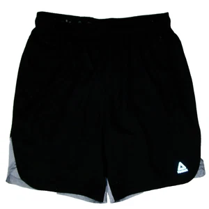 Reebok Shorts Herren L elastischer Bund schwarz/grau Kordelzug Taschen Logo 9" Schrittlänge - Bild 1 von 24