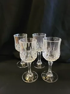 Cristal D'Arques Durand Longchamp Lead Crystal Vintage WINE GLASS 5.5oz - Picture 1 of 11