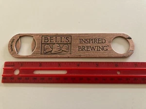 Heavy Copper Tone USA Made Bell’s Inspired Brewing Advertising Bottle Opener - Picture 1 of 6
