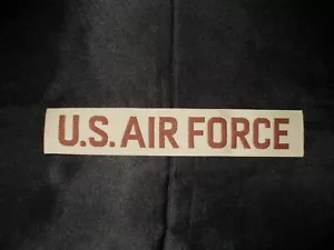 USAF AIR FORCE AF WÜSTENBRAUN TARNUNIFORM DCU OEF OIF SWA NYLON NAMENBAND - Bild 1 von 1