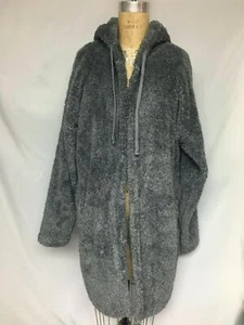 32 DEGREES Sherpa Hooded Cardigan TL1F9005ME Med grey XXL NWT $58 - Picture 1 of 4