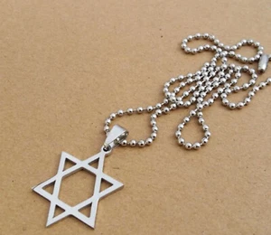 Collar Colgante Estrella de David de Acero Inoxidable Israel - Imagen 1 de 1