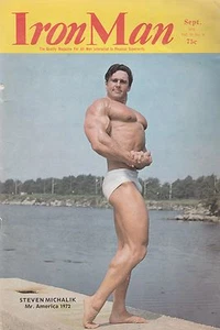 IRON MAN MAGAZINE AUGUST-SEPT. 1972 MR.AMERICA STEVEN MICHALIK ON THE COVER - Imagen 1 de 3