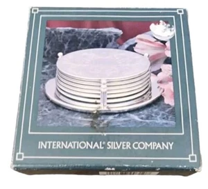 Vintage 7 Piece International Silver Company Coasters #99110310 NIB - Picture 1 of 6