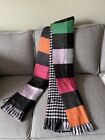 Anthropologie Scarf Multicolor Stripe Houndstooth