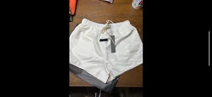 Fear Of God Essentials Running Shorts - Cloud Dancer S Cream Off White - Picture 1 of 1