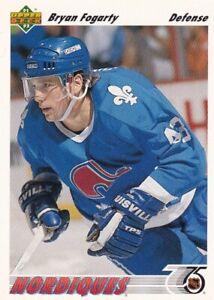 1991-92 Upper Deck #337 Bryan Fogarty Quebec Nordiques
