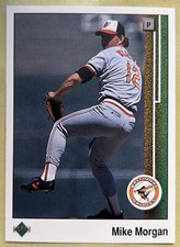 1989 Upper Deck Mike Morgan Card #653 Orioles High-Grade NM Centered & Sharp!
