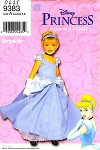 LETZTE! Disney Prinzessin Aschenputtel Kostüm Schnittmuster 3-8 Simplicity 9383 0625 - Bild 1 von 7
