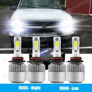 For  C1500 1988-1999 High Low Beam 4X 6000K LED Headlight Bulbs Combo Kit - Bild 1 von 12