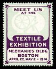 USA Posterbriefmarke - 1914, Boston - Textilausstellung